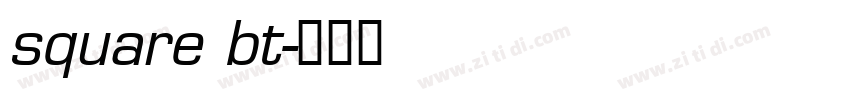 square bt字体转换
